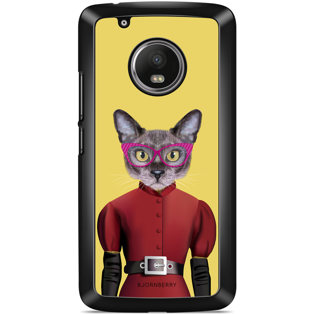 Moto G5 Plus Case - Hipster Cat