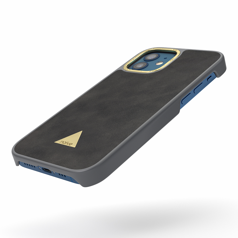 Naive iPhone 12 Smooth Case - Grey - 3