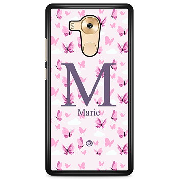 Huawei Mate 9 Pro Case Custom - AWAKEN - Butterfly Pink