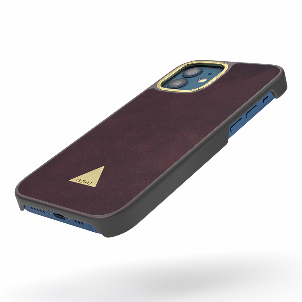 Naive iPhone 12 Smooth Case - Plum - 3