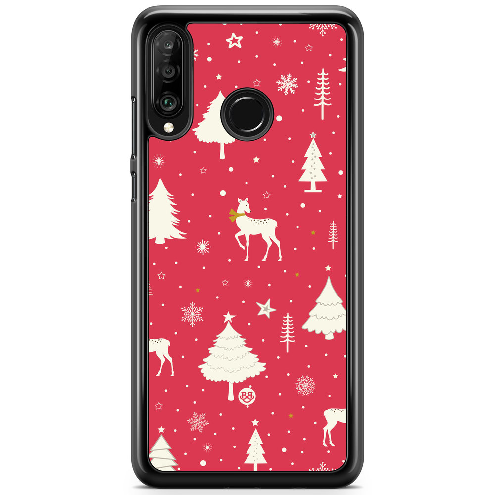 Huawei P30 Lite Case - Red Christmas