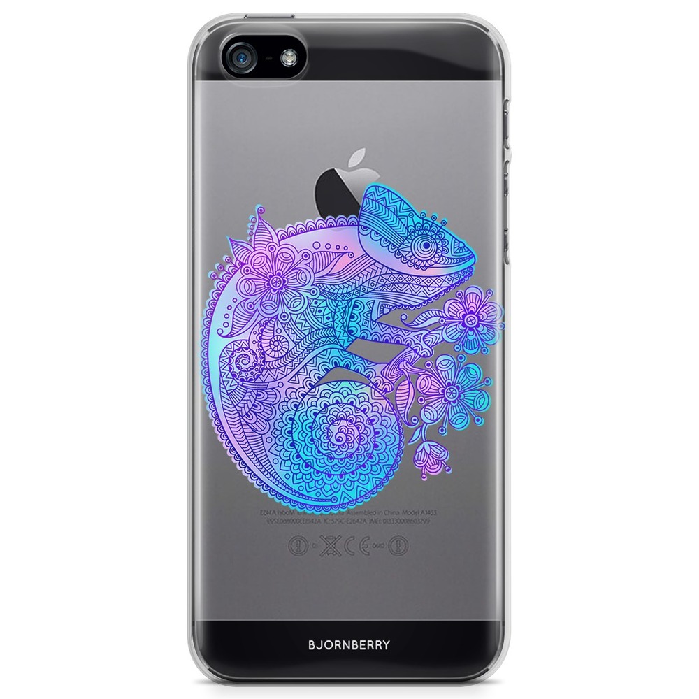 iPhone 5/5S/SE (2016) TPU Case - Mandala Chameleon