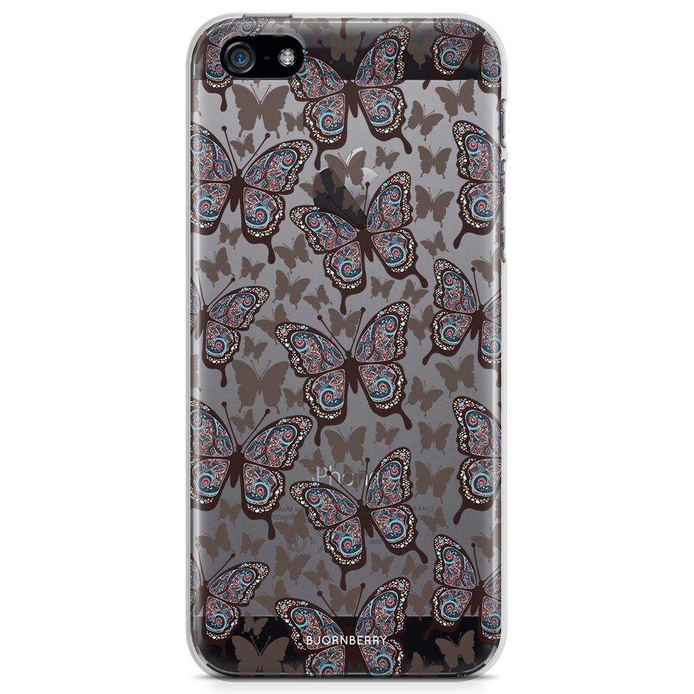 iPhone 5/5S/SE (2016) TPU Case - Colorful Butterflies