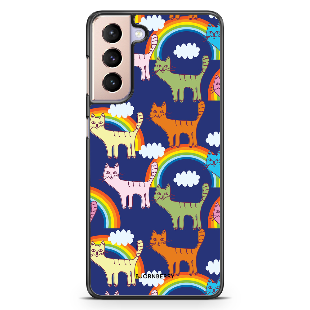 Samsung Galaxy S21 Case - Cats & Rainbows