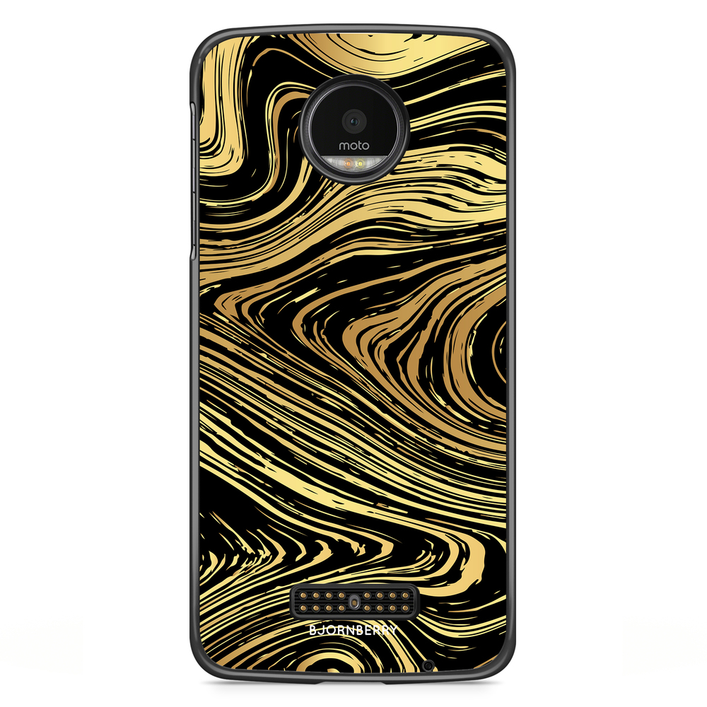 Motorola Moto Z Case - Gold Marble