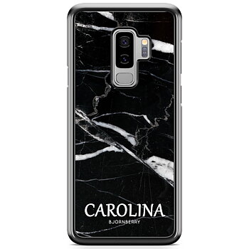 Samsung Galaxy S9+ Case Custom - Black Marble Name