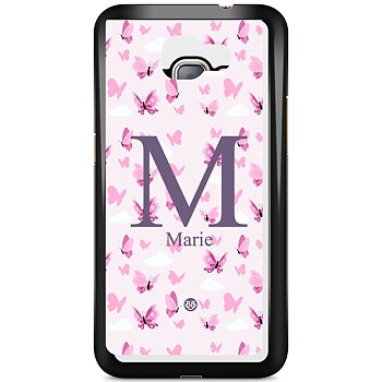 Samsung Galaxy J1 (2016) Skal Custom - AWAKEN - Butterfly Pink