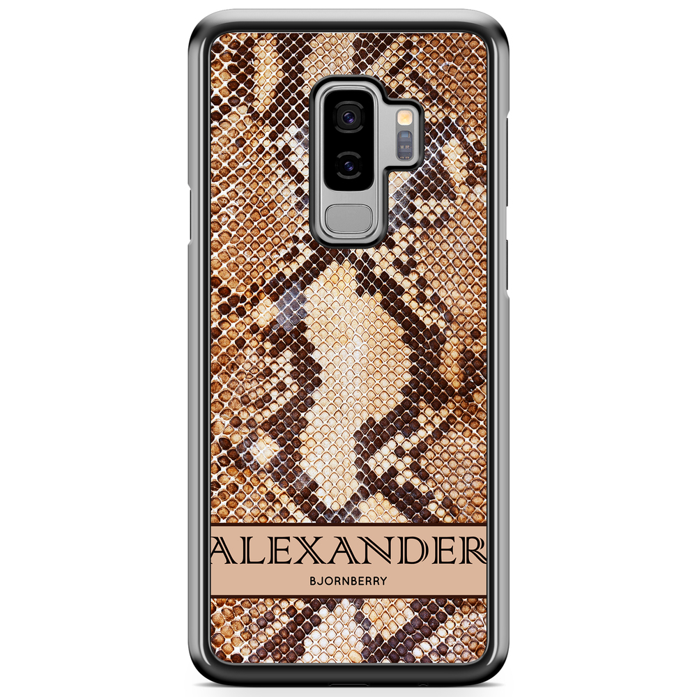 Samsung Galaxy S9+ Case Custom - Brown Snake Name