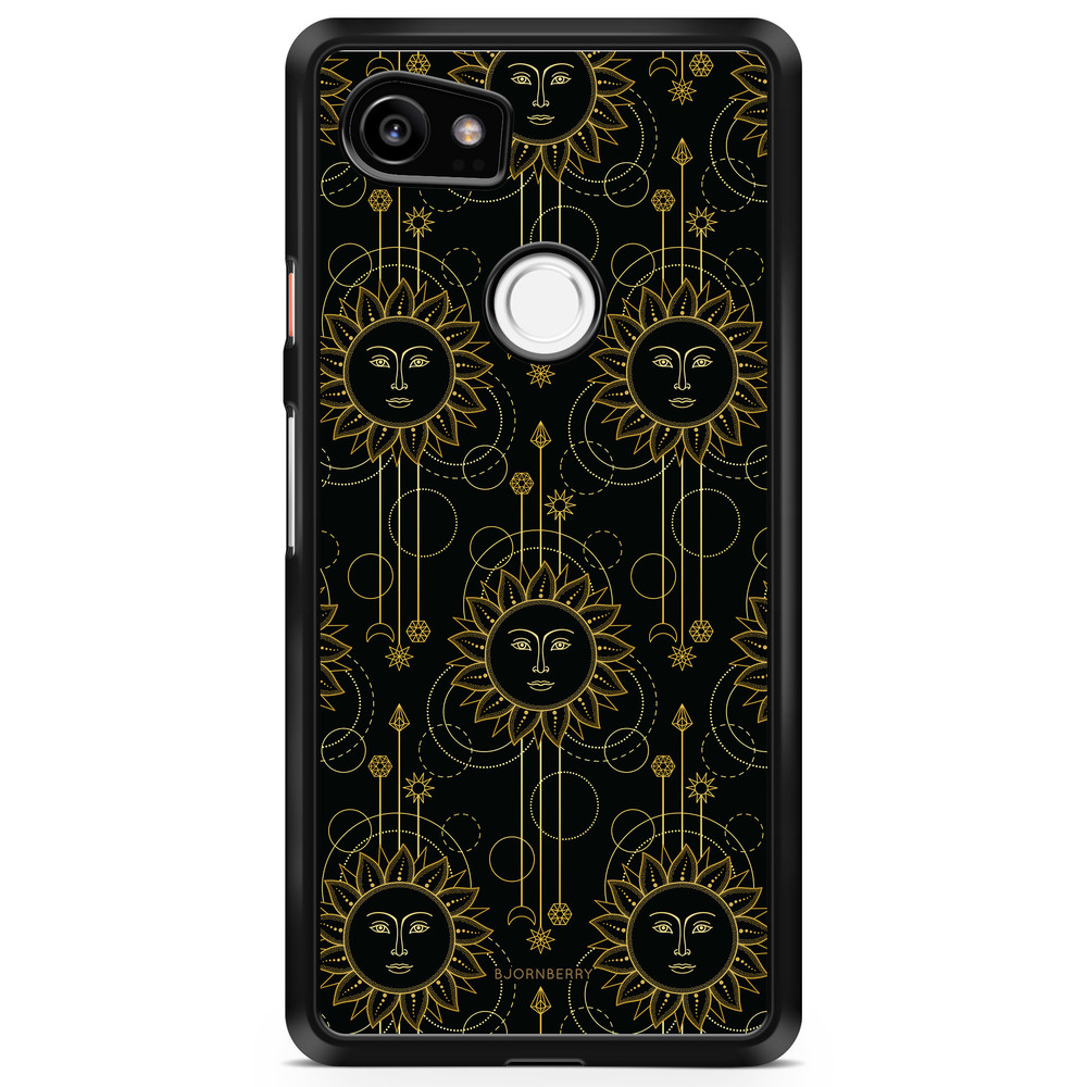 Google Pixel 2 XL Case - Gold Suns