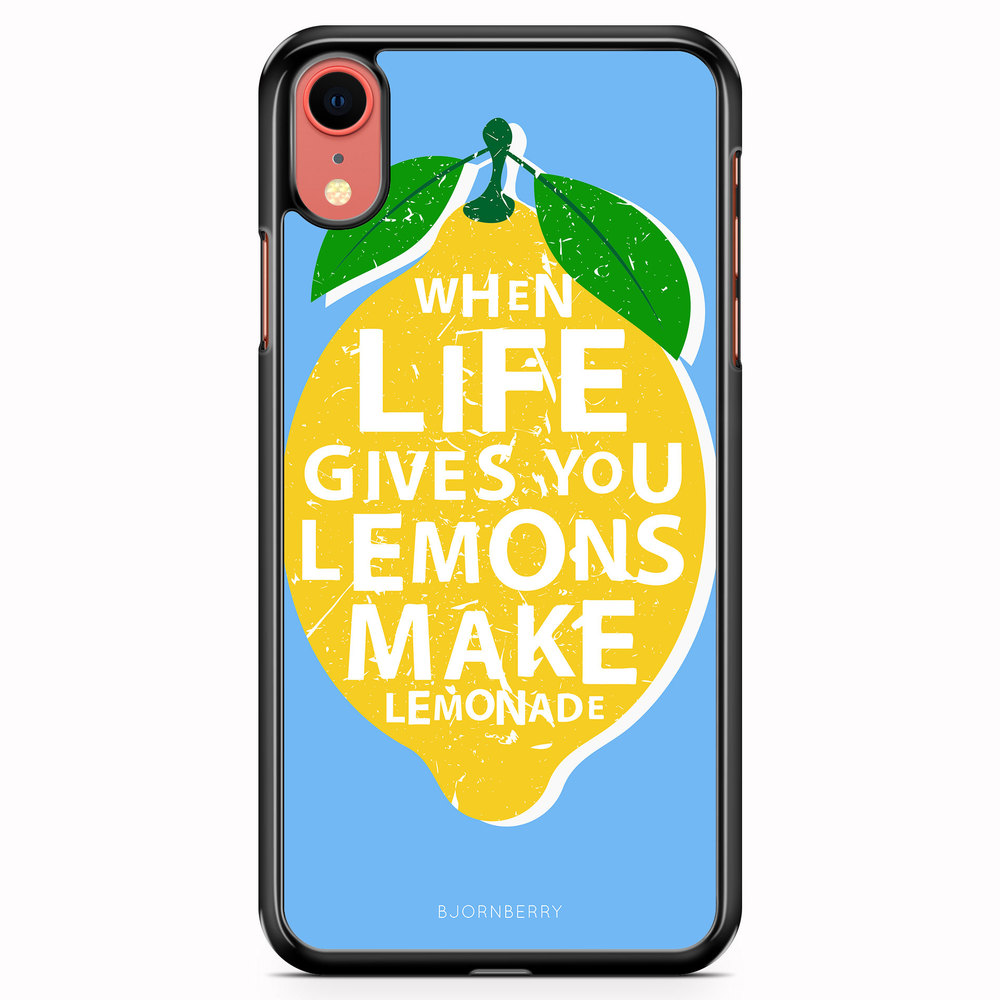 iPhone XR Case - Lemon Quote