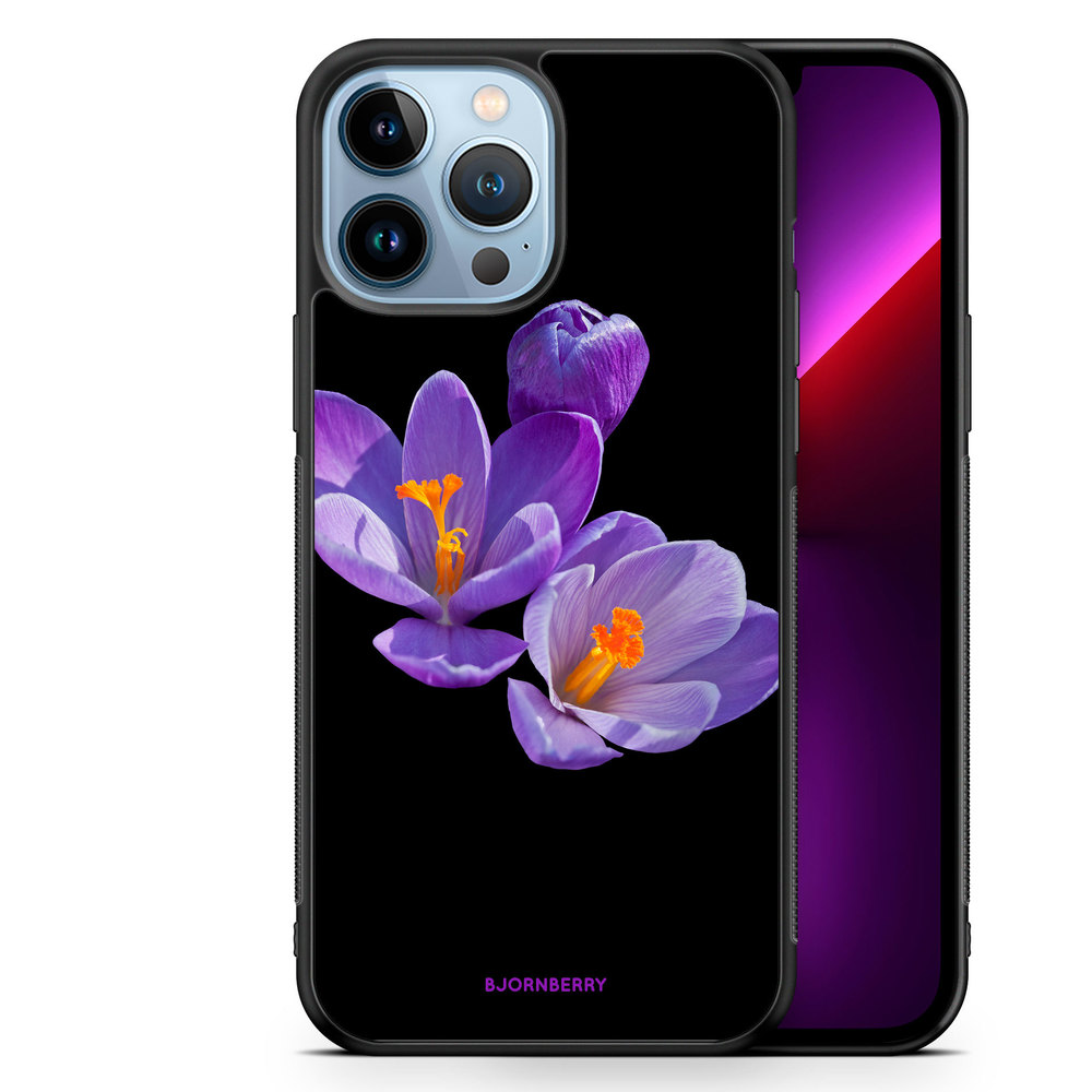 iPhone 13 Pro Max Case - Purple Flowers