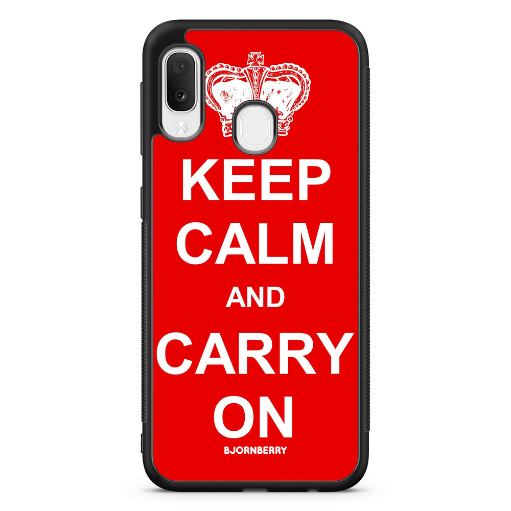 Samsung Galaxy A20e Case - Keep calm carry on