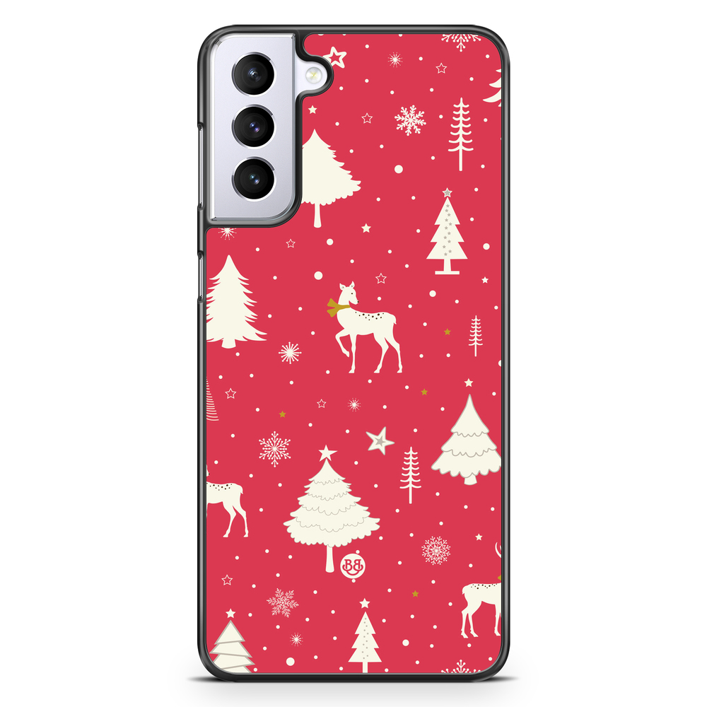 Samsung Galaxy S21 Plus Case - Red Christmas