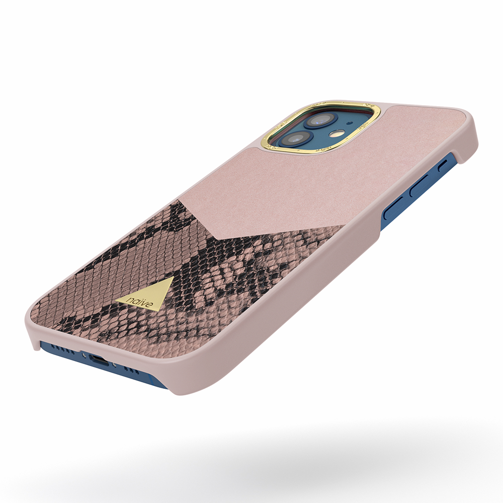 Naive iPhone 12 Mini Smooth Case - Pink/Snake - 3