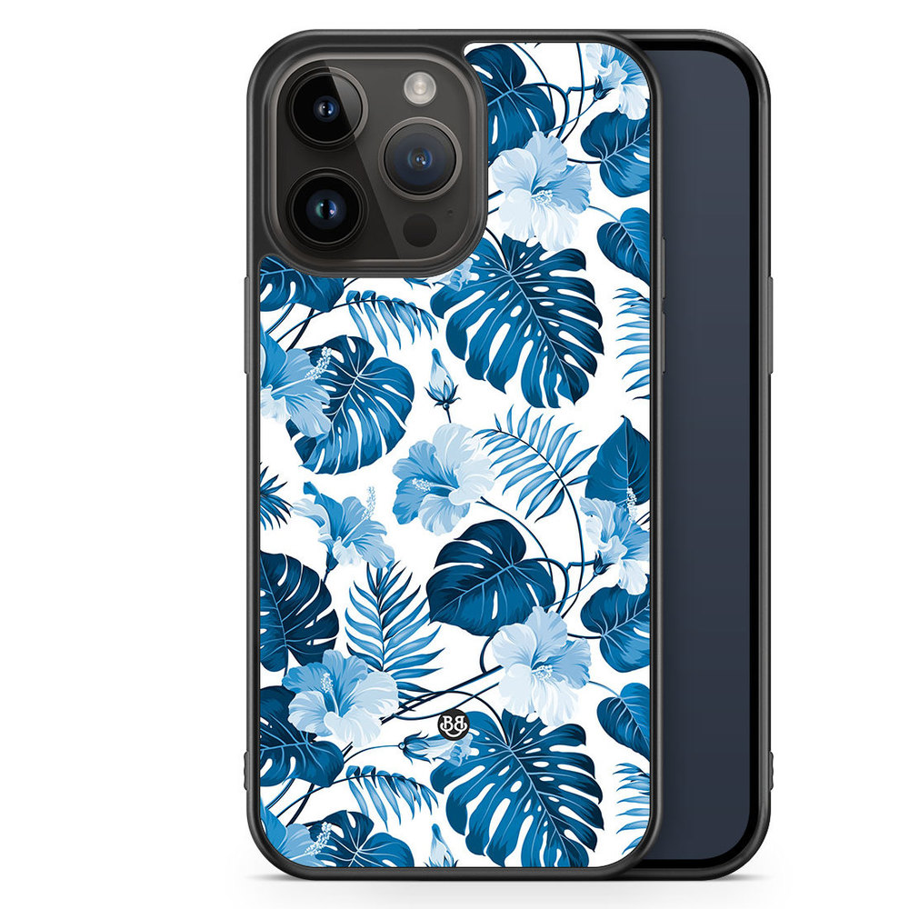 iPhone 14 Pro Max Case - Blue Flowers