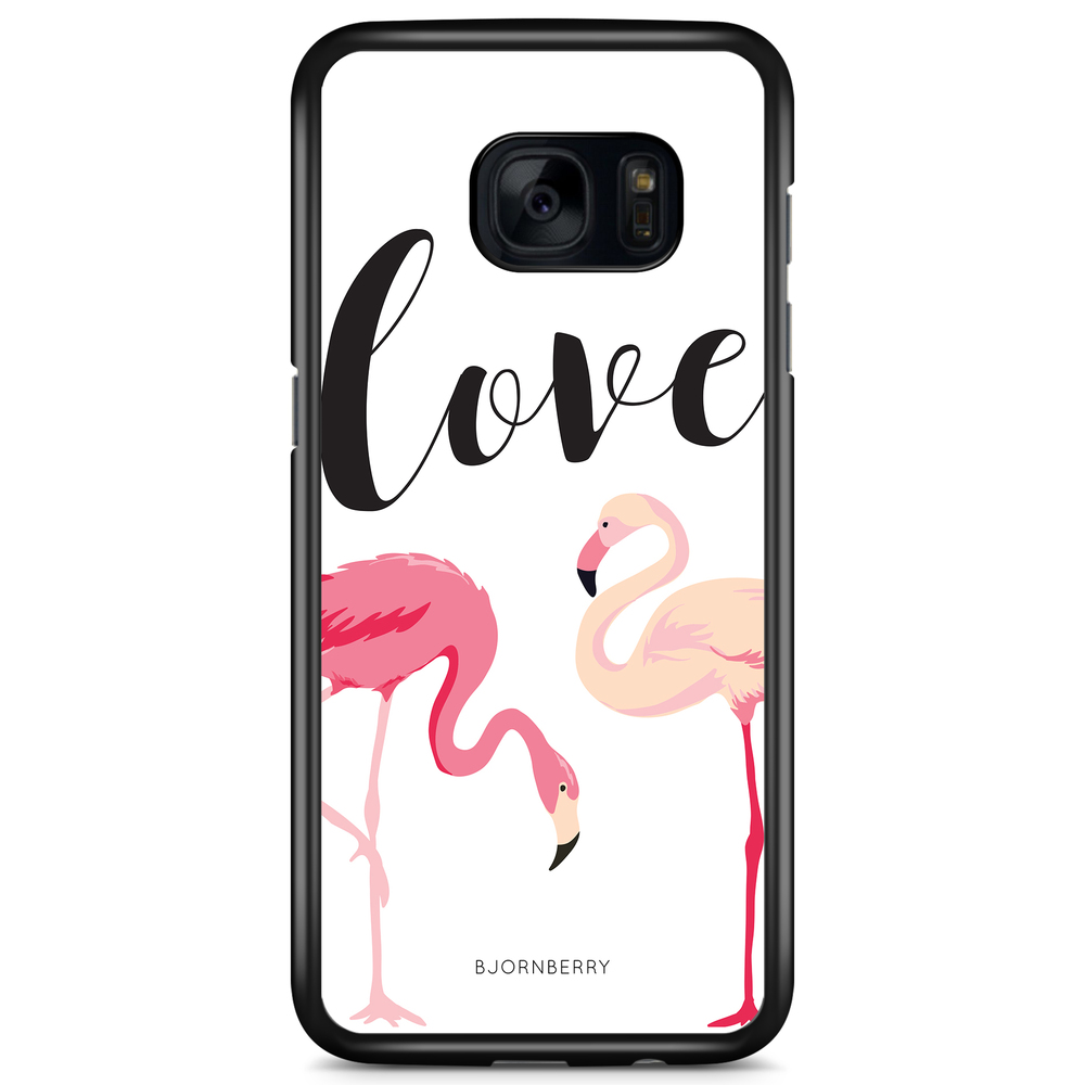 Samsung Galaxy S7 Case - Love Flamingo