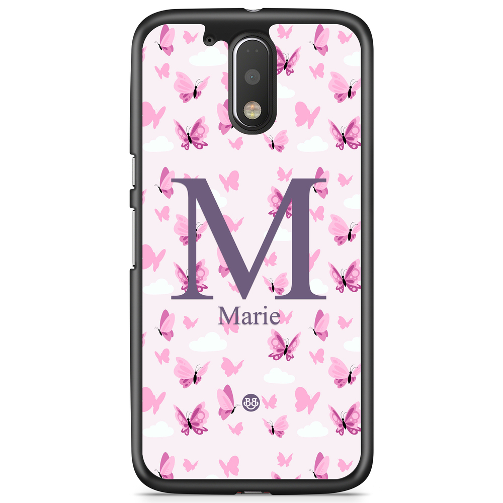 Moto G4/G4 Plus Case Custom - AWAKEN - Butterfly Pink