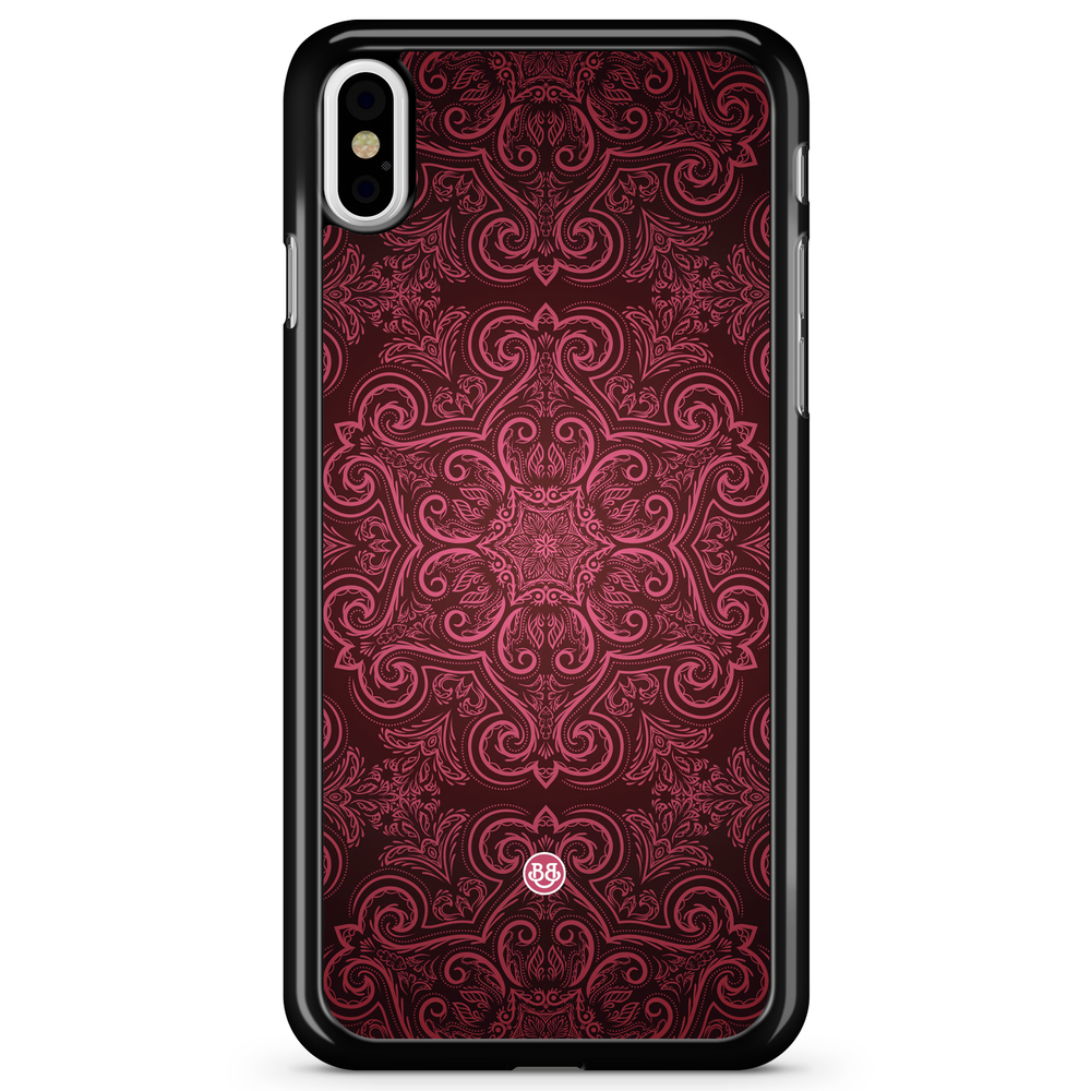 iPhone X / XS Case - Red Retro Pattern