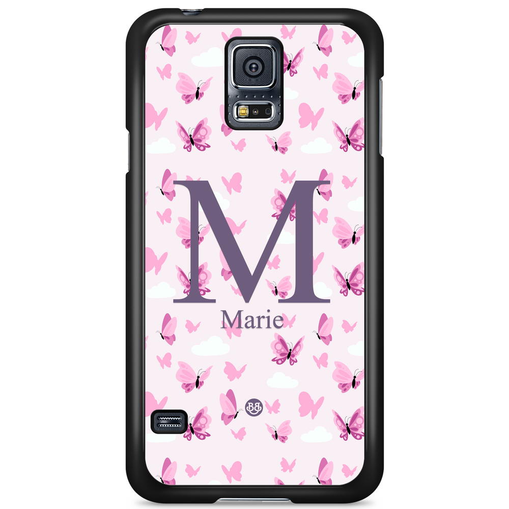 Samsung Galaxy S5 Skal Custom - AWAKEN - Butterfly Pink | Mobilskal & Mobilfodral BJORNBERRY