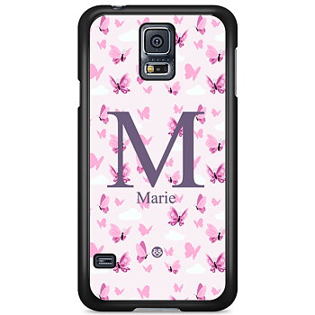 Samsung Galaxy S5 Skal Custom - AWAKEN - Butterfly Pink
