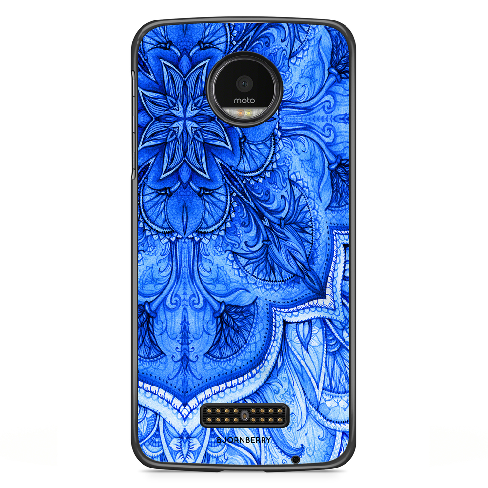 Moto Z2 Play Case - Blue Vintage