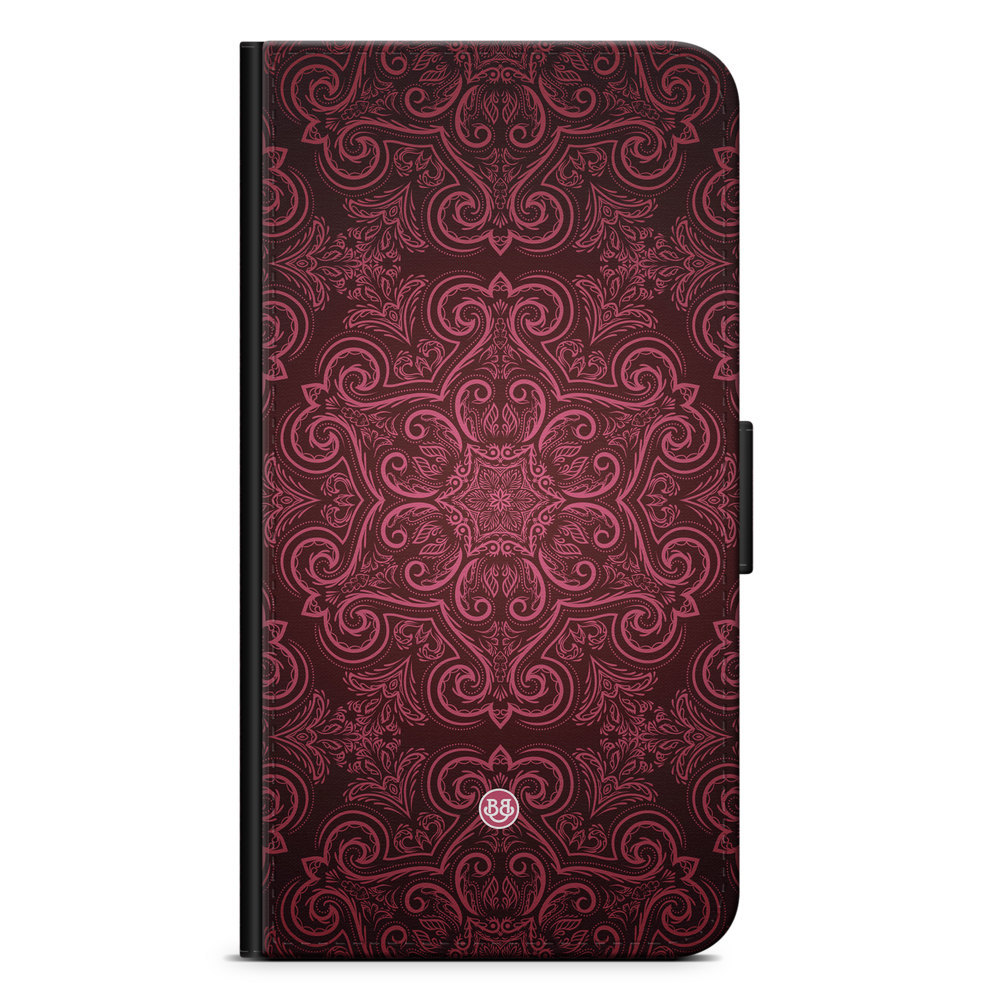 Samsung Galaxy A51 Wallet Case - Red Retro Pattern