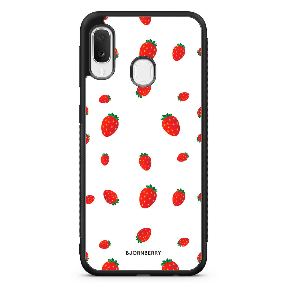 Samsung Galaxy A20e Case - Strawberry Pattern