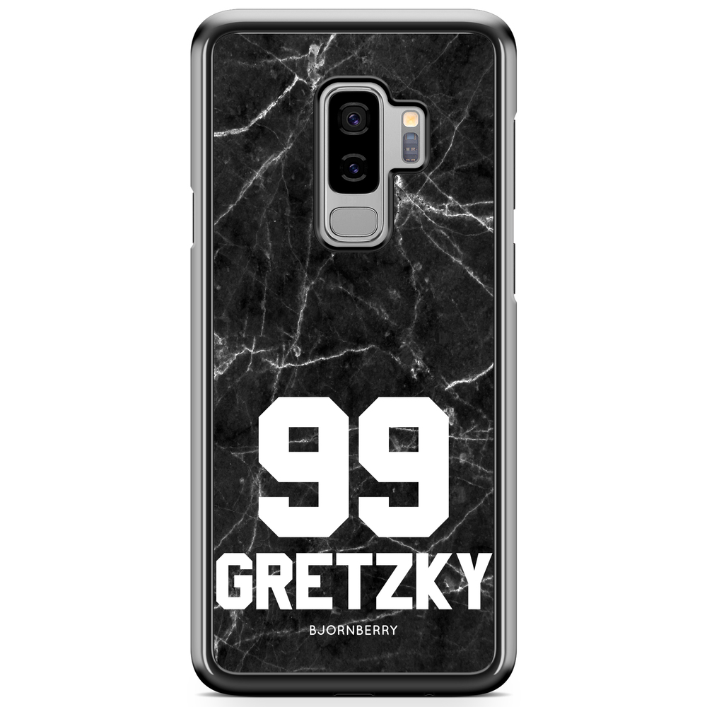 Samsung Galaxy S9+ Case Custom - Black Marble Number