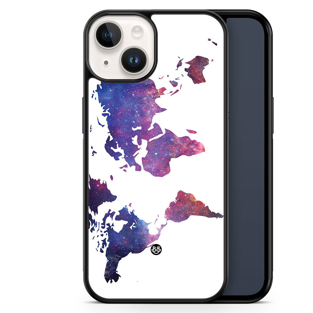 iPhone 14 Case - World Map Space
