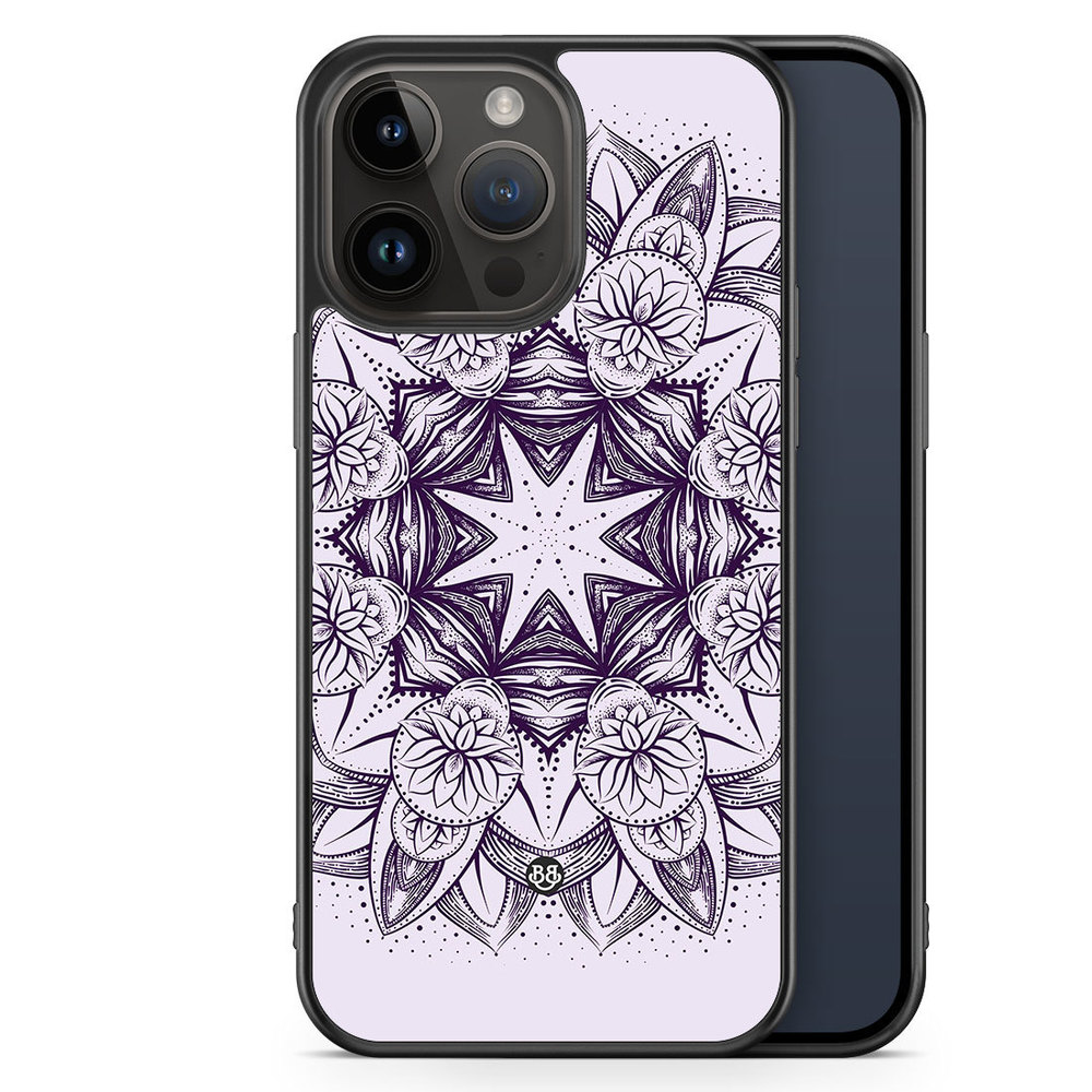 iPhone 14 Pro Max Case - Purple Mandala