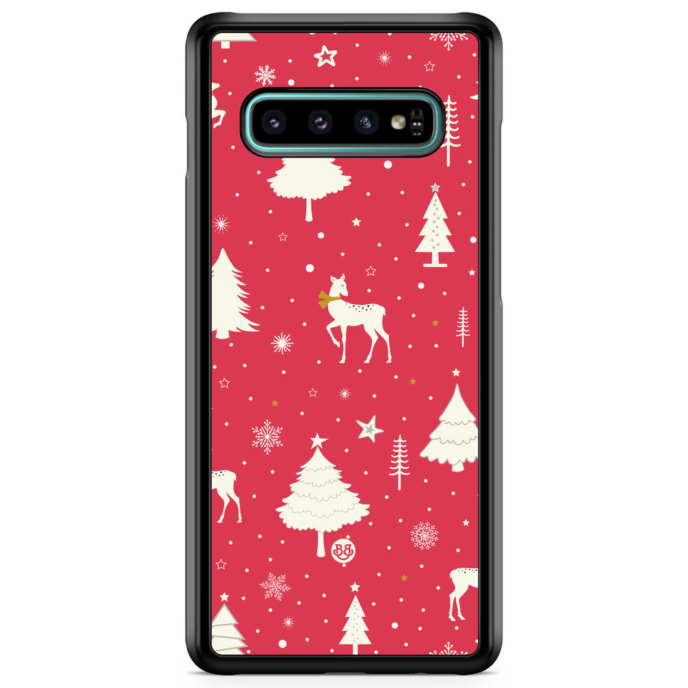 Samsung Galaxy S10 Plus Case - Red Christmas