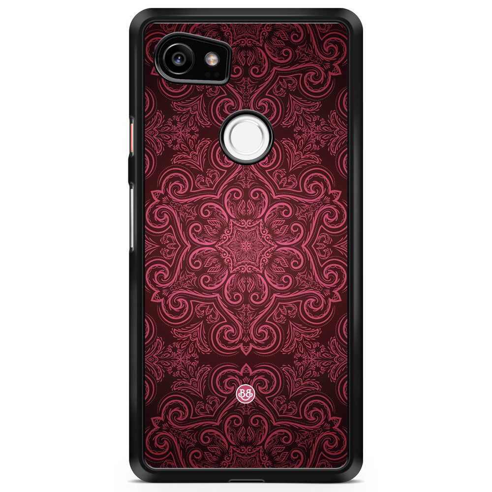 Google Pixel 2 XL Case - Red Retro Pattern