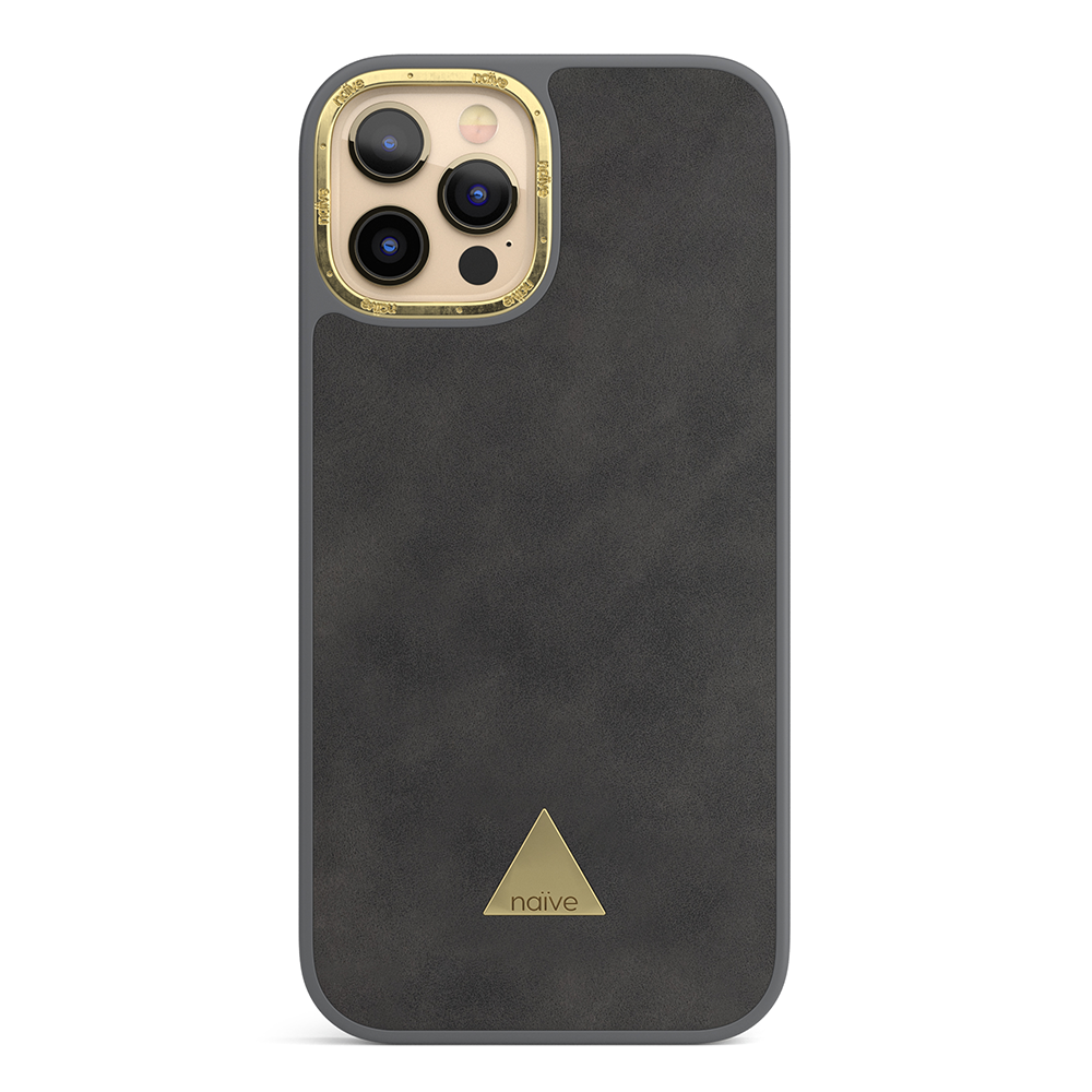 Naive iPhone 12 Pro Max Smooth Case - Grey