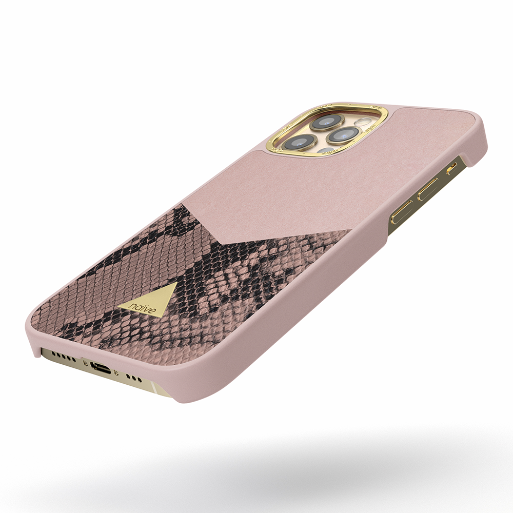 Naive iPhone 12 Pro Max Smooth Case - Pink/Snake - 3