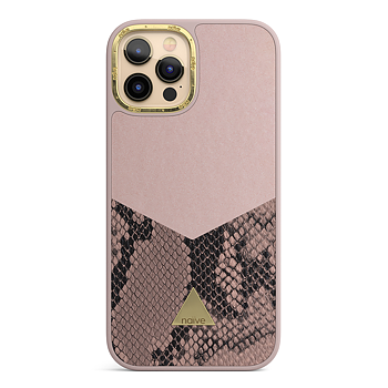 Naive iPhone 12 Pro Max Smooth Case - Pink/Snake