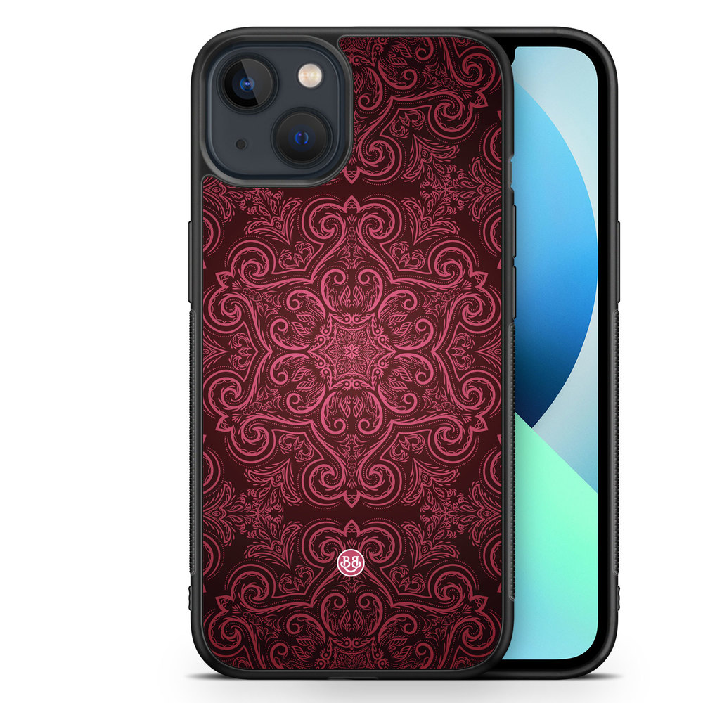 iPhone 13 Mini Case - Red Retro Pattern