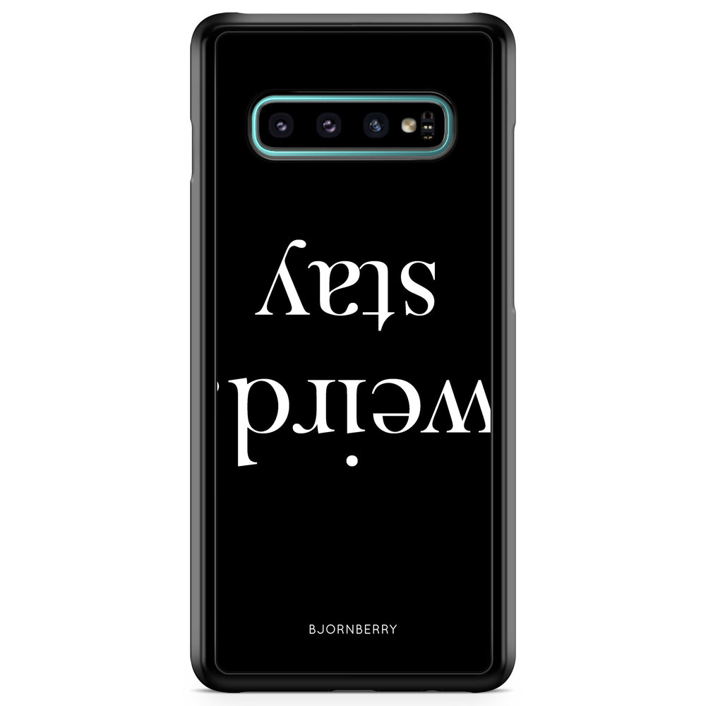Samsung Galaxy S10 Plus Case - STAY WEIRD White