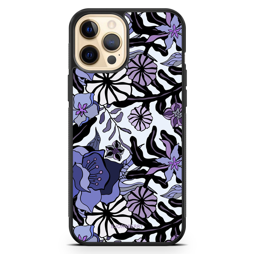 iPhone 12 Pro Max Case - Purple Flowers