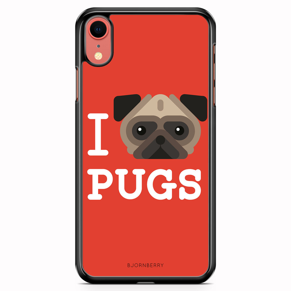 iPhone XR Case - I Love Pugs