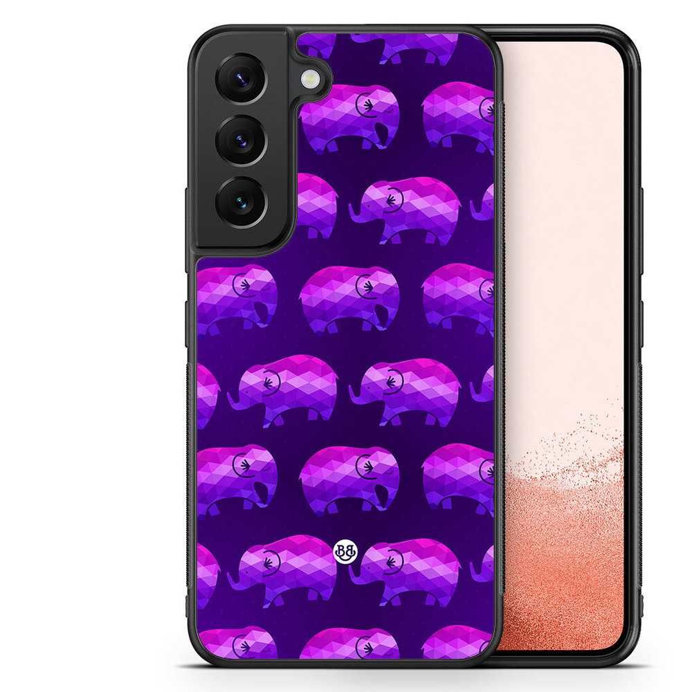 Samsung Galaxy S23 Plus 5G Case - Purple Elephants