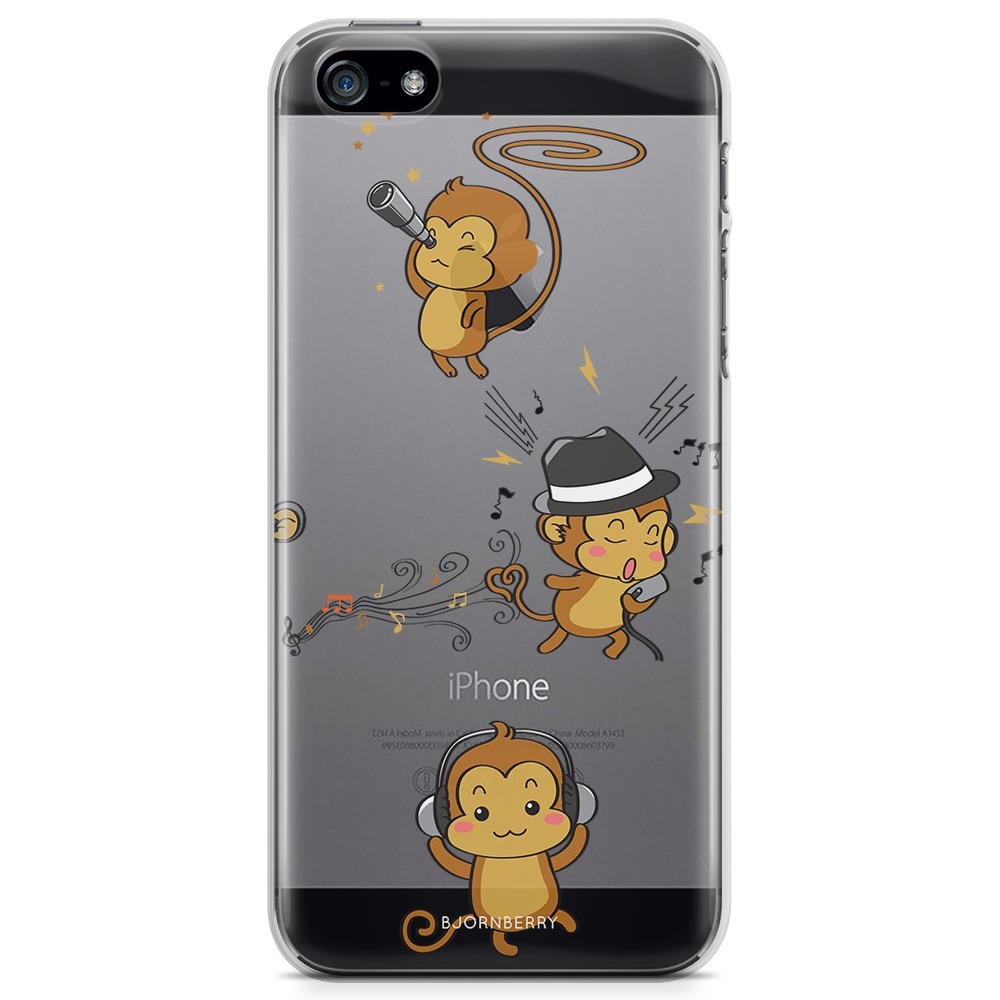iPhone 5/5S/SE (2016) TPU Case - Three Monkeys