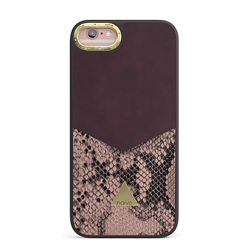 Naive iPhone 6/6s Smooth Skal - Plum/Snake
