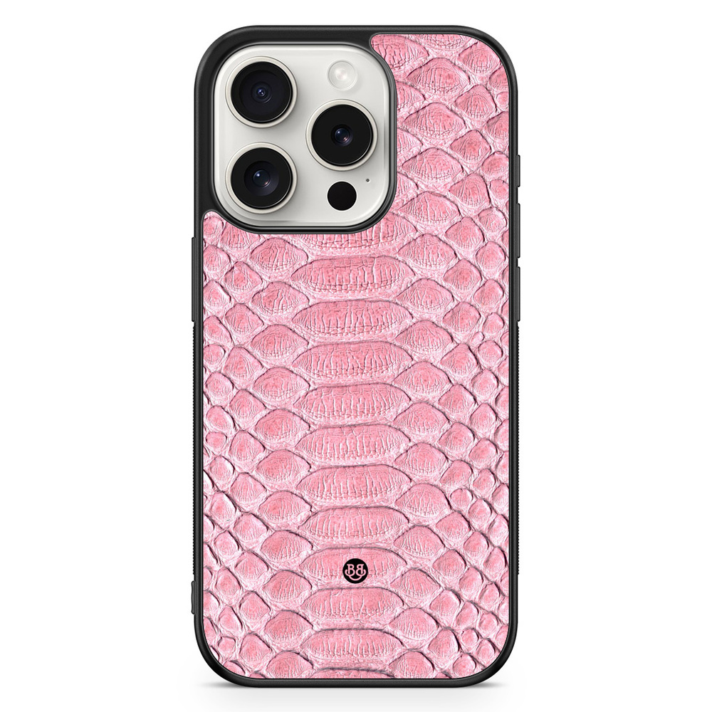 iPhone 15 Pro Case - Salmon Snake