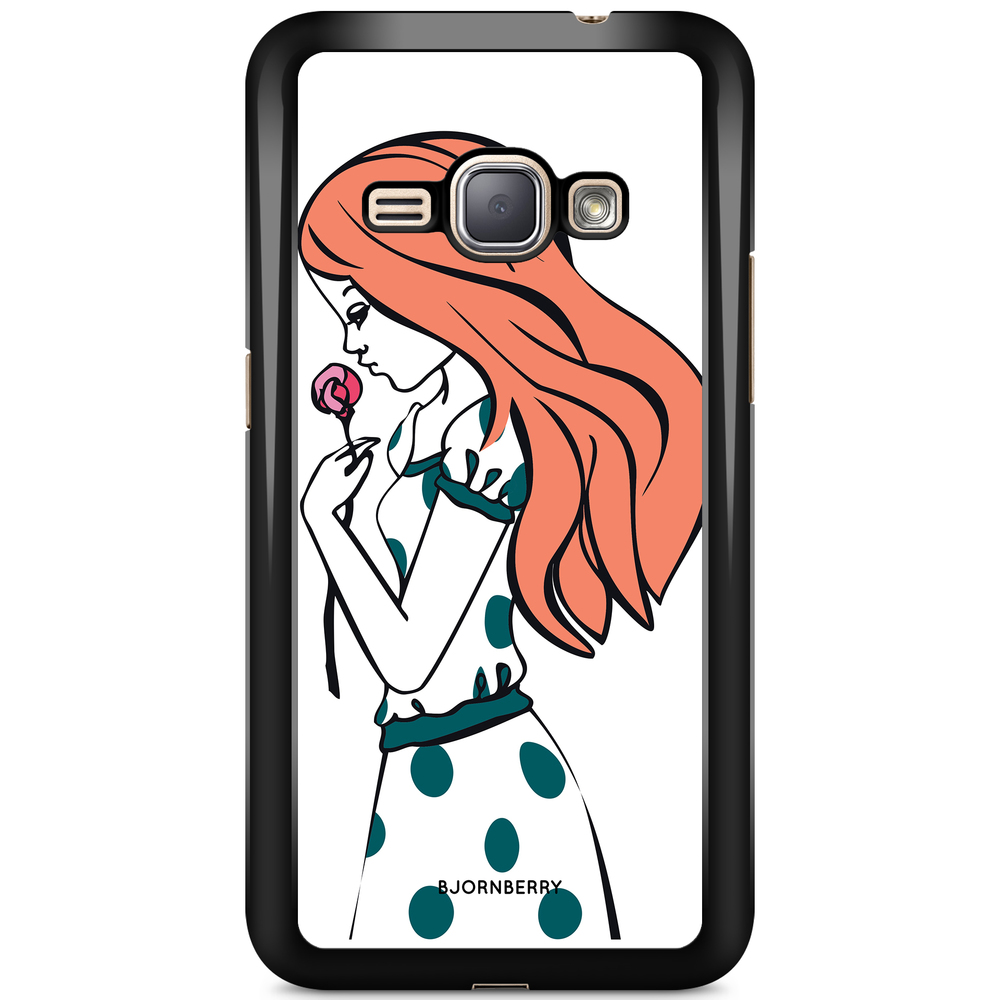Samsung Galaxy J1 (2016) Skal - Tjej Ros