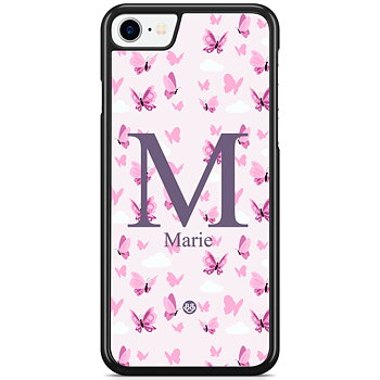 iPhone 7 Custom Skal - AWAKEN - Butterfly Pink