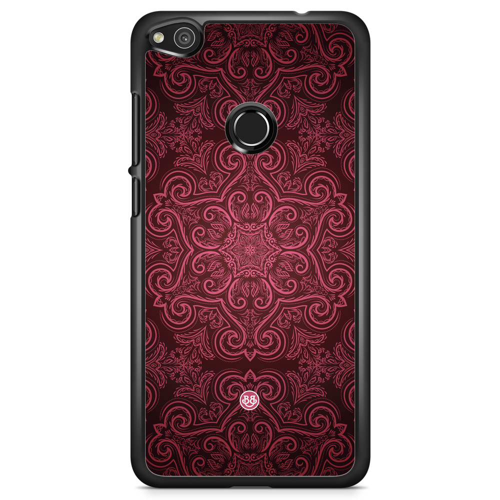 Huawei Honor 8 Lite Case - Red Retro Pattern