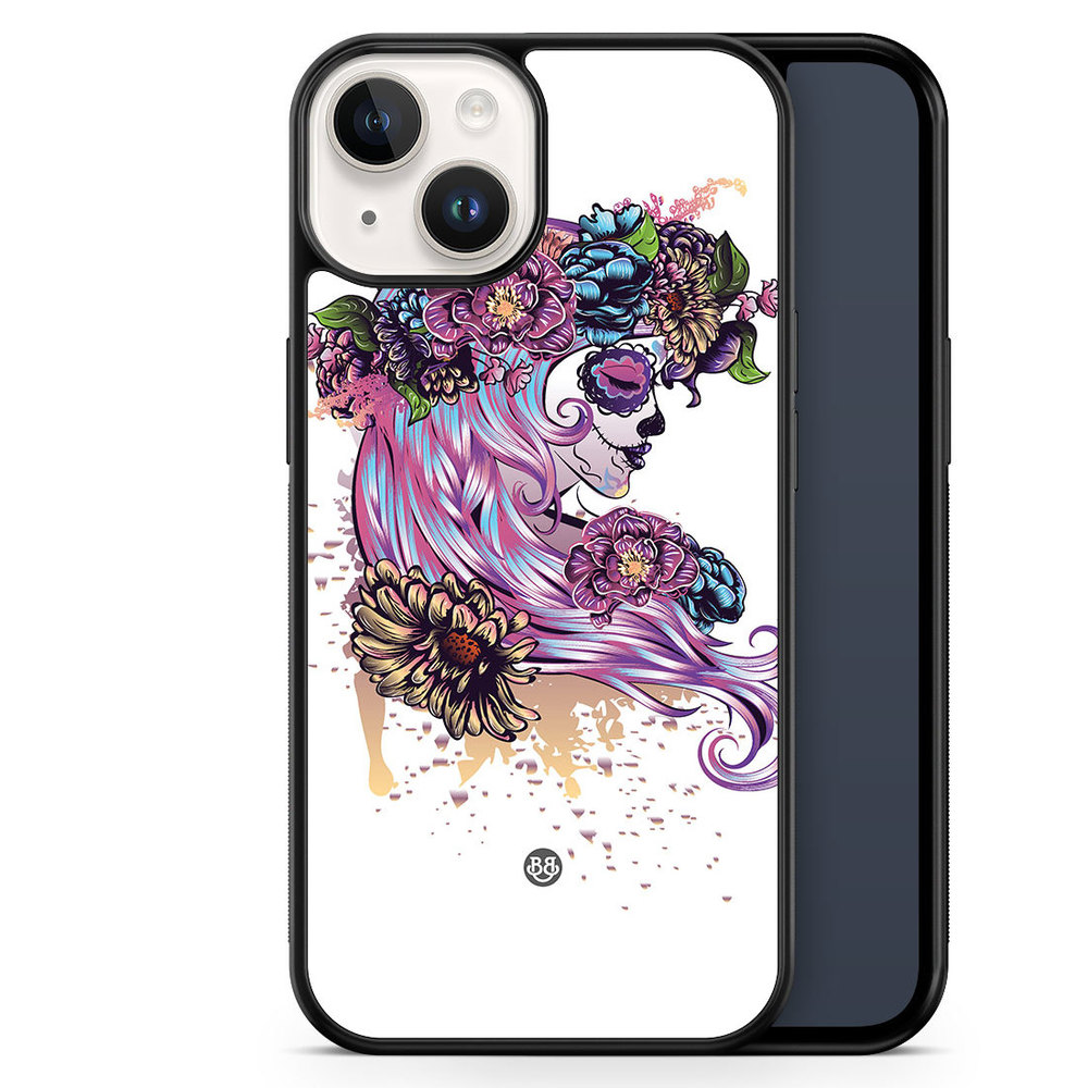 iPhone 14 Skal - Skull Flower | Mobilskal & Mobilfodral BJORNBERRY
