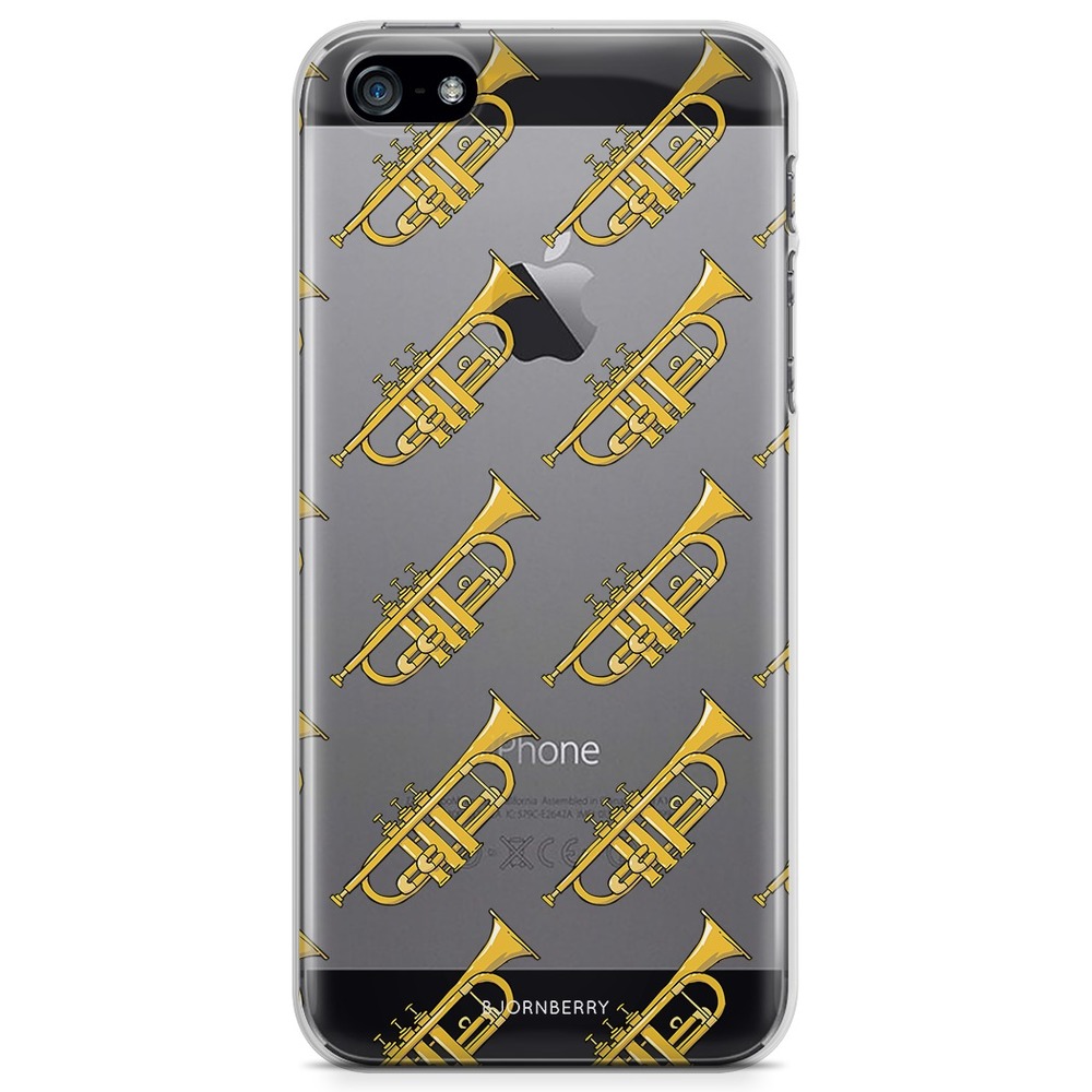 iPhone 5/5S/SE (2016) TPU Case - Trumpet Pattern