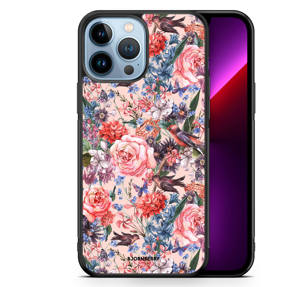 iPhone 13 Pro Max Case - Birds & Flowers