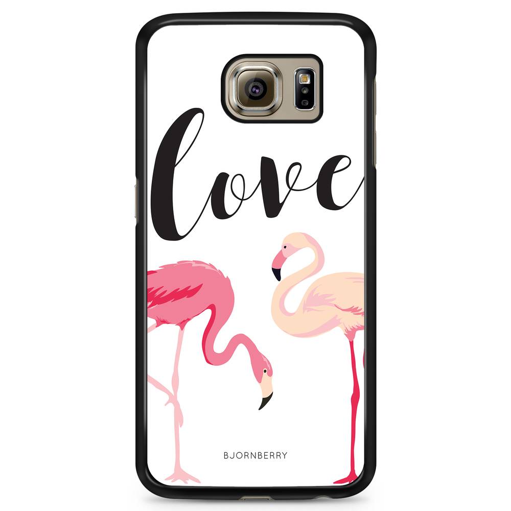 Samsung Galaxy S6 Case - Love Flamingo